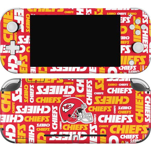NFL Kansas City Chiefs Red Blast Nintendo Switch Lite Skin
